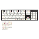104+23 Colour Pen PBT Dye-subbed XDA Keycap Set for Mechanical Keyboard GH60 GK61 64 68 84 87 104 108